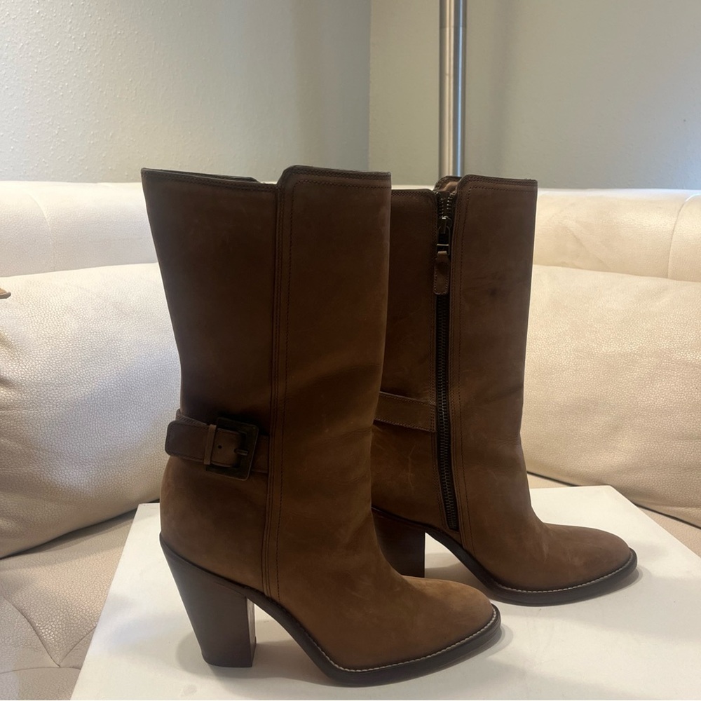 Cole Haan brown suede boots size 8.5 B - Picture 2 of 8
